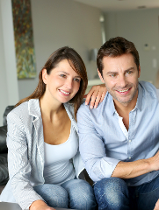 Couple Sitting on Couch